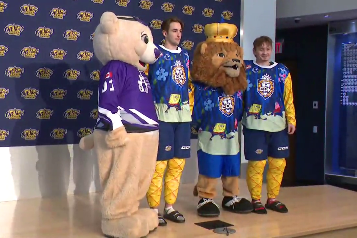 Edmonton Oil Kings unveil limited edition SpongeBob jerseys ahead of Family Day game