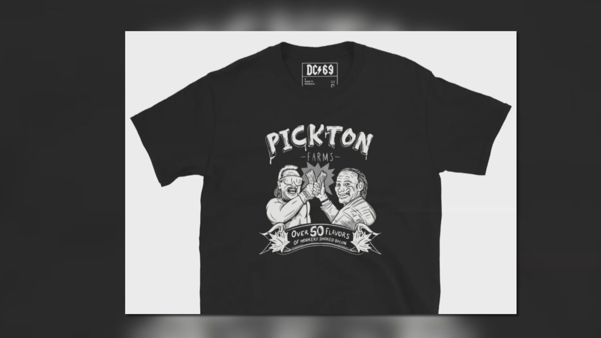‘Disturbing’ T-shirt with Robert Pickton holding ‘hookery smoked bacon’ causes outrage