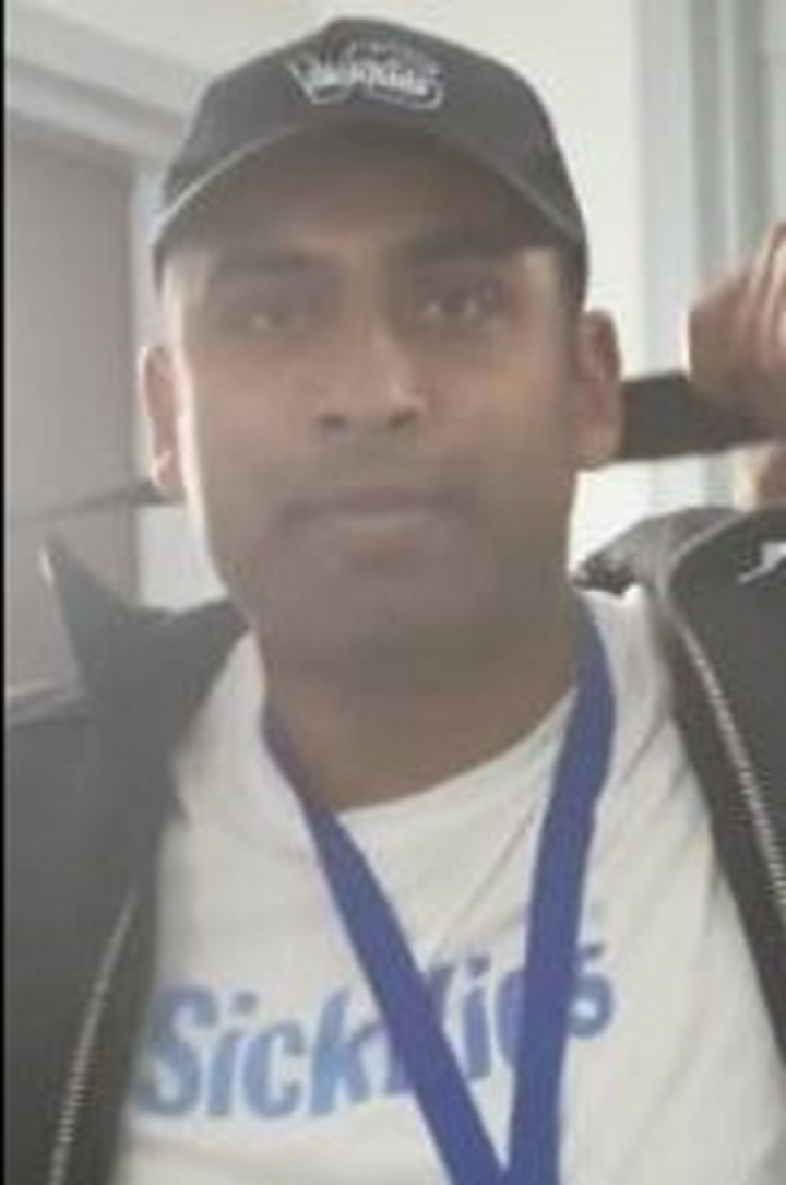 One of two images of a suspect released by police Saturday.