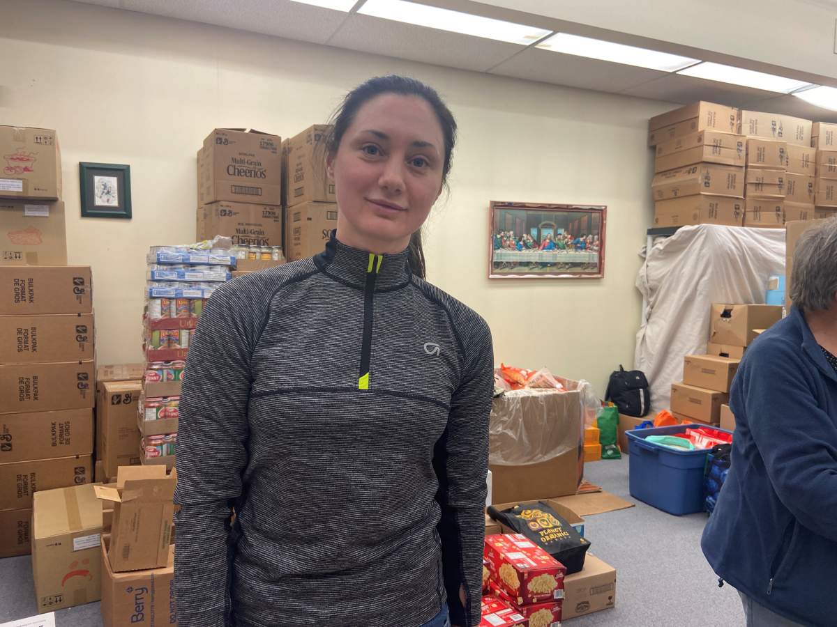 Nastasiia Shatna came to Calgary from Ukraine in July of 2022. She was volunteering at St. Vladimir's Church on February 24, 2024.