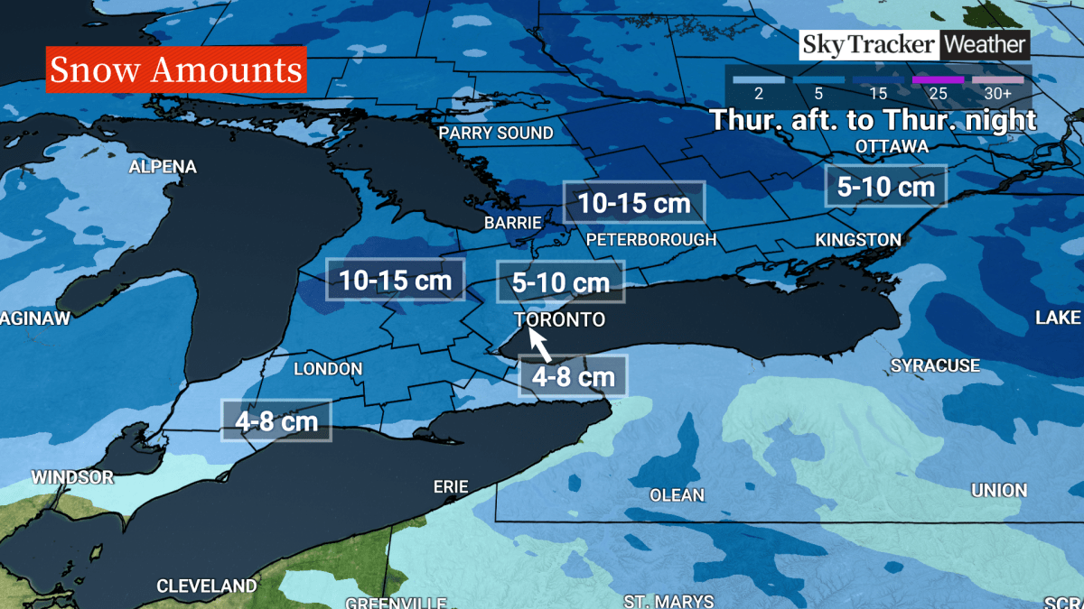 ‘Most significant snowfall of the season so far’ could hit Toronto area