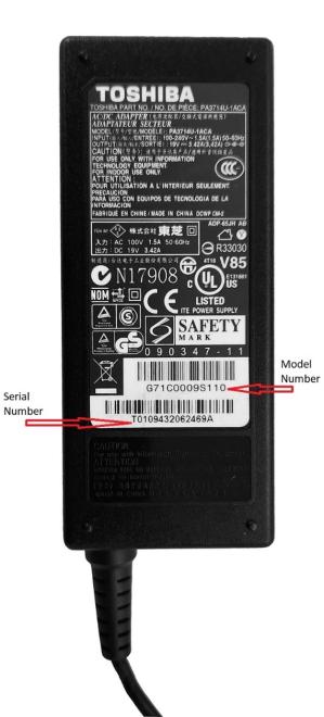 Toshiba adapter recall