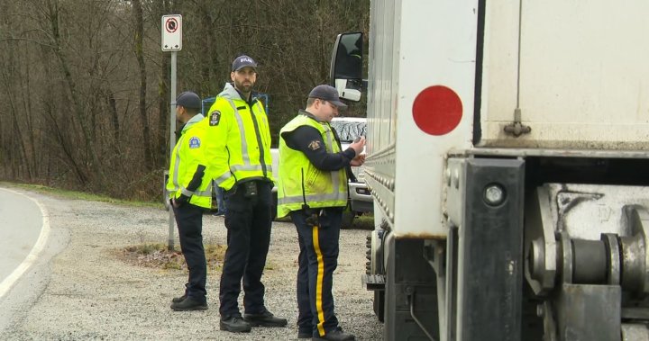 RCMP в Метро Ванкувър казват че координиран блиц контрол насочен