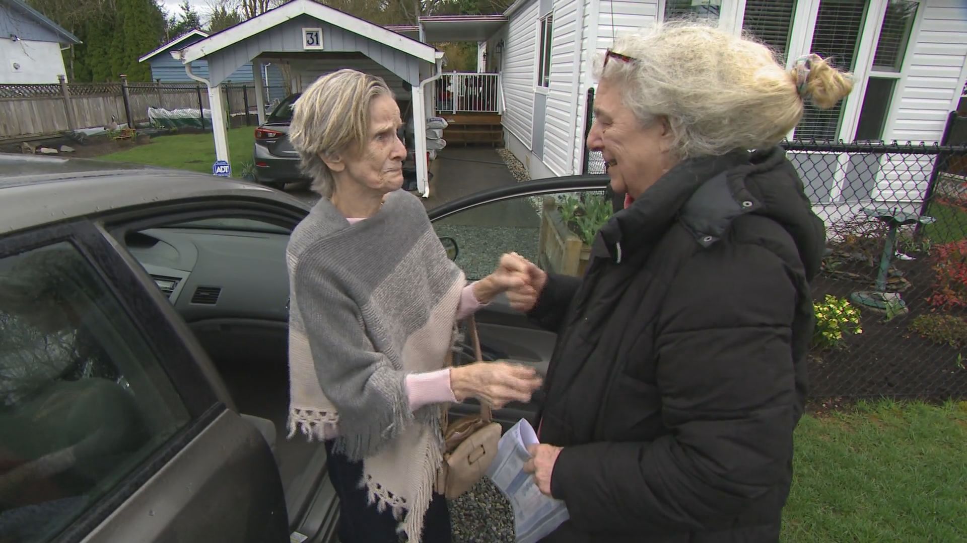 ‘Glad to help’: B.C. couple gift vulnerable senior a car after seeing her story