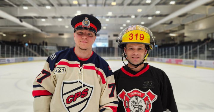 Полицията на Кобург, пожарникарски хокейен мач в подкрепа на Big Brothers Big Sisters