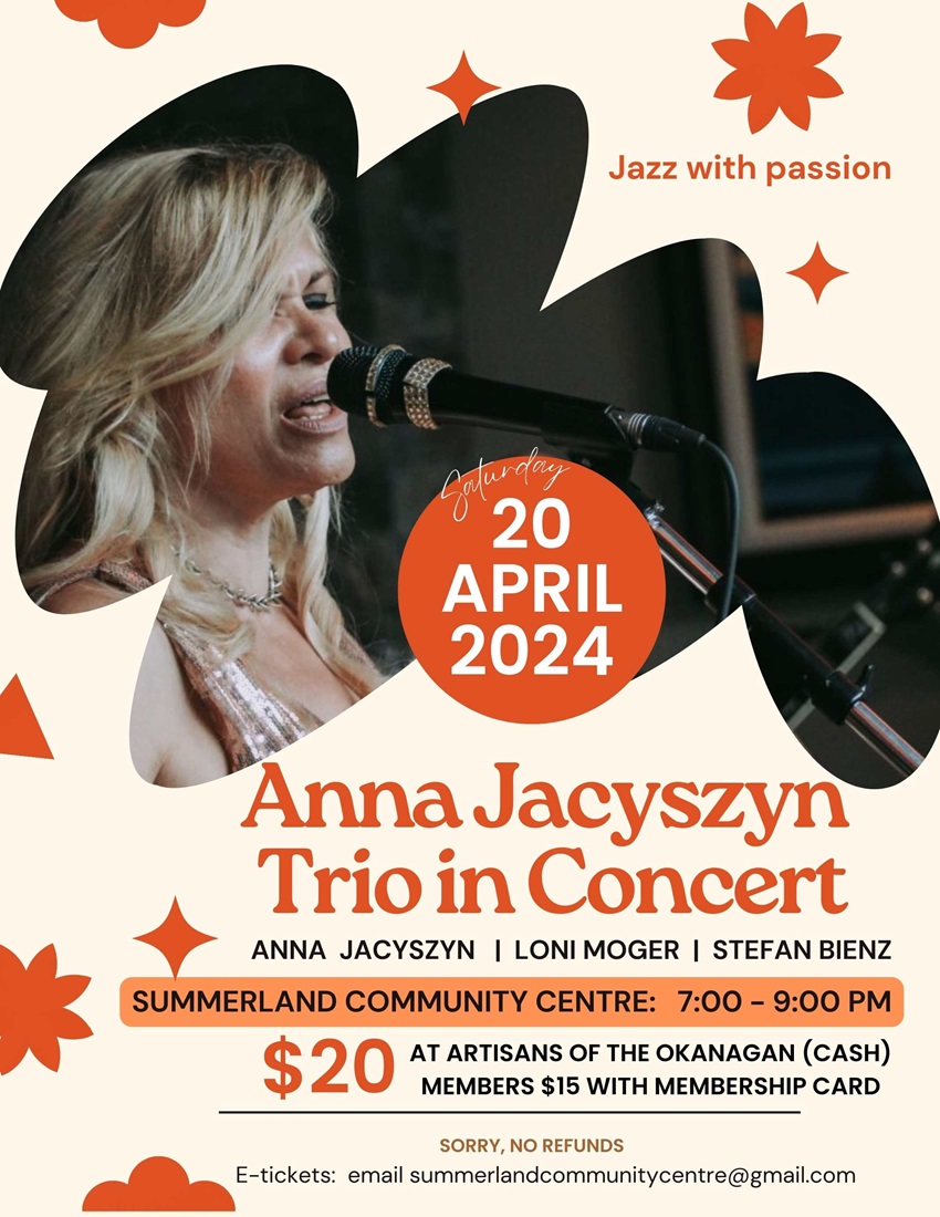 Anna Jacyszyn Trio to perform in Summerland - image