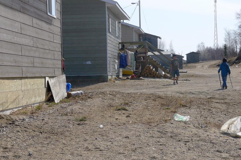Children are shown outside during a break week from school in Cat Lake, Ont. on April 13, 2012. The chief of a remote northwestern Ontario First Nation says his community has established a task team to find solutions and provide health services after his community's nursing station was burned down over the weekend. .