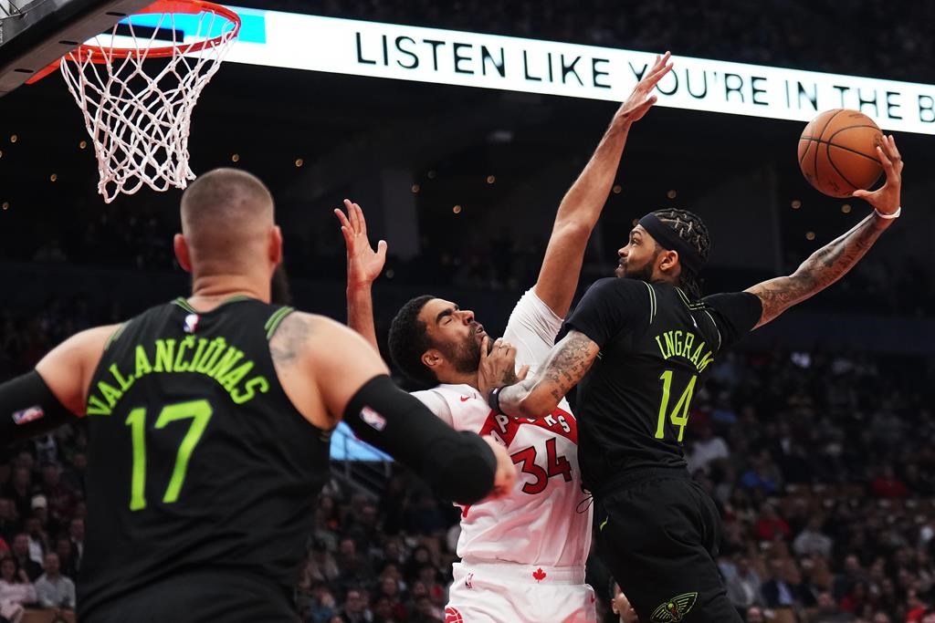 ТОРОНТО – Зайън Уилямсън имаше 16 точки девет асистенции и