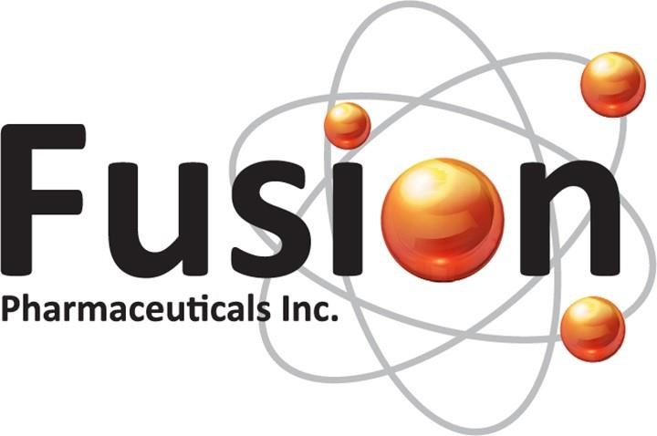 A Fusion Pharmaceuticals Inc. logo is shown in a handout. The Canadian cancer treatment developer has signed a deal to be bought by AstraZeneca in an agreement valued at up to US$2.4 billion. THE CANADIAN PRESS/HO.