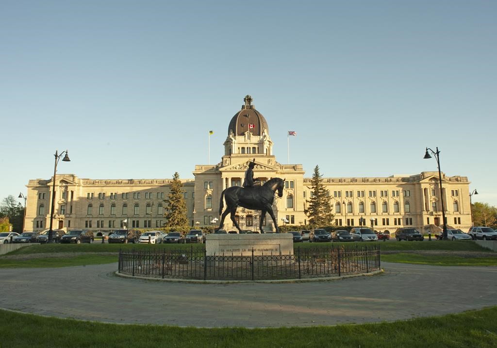 The Saskatchewan Legislative Building at Wascana Centre in Regina, Sask., on May 30, 2020. THE CANADIAN PRESS/Mark Taylor.