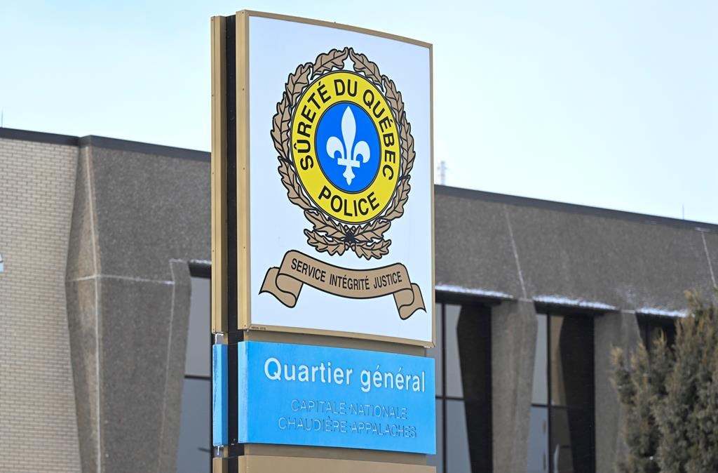 Quebec provincial police headquarters in Quebec City is shown on Thursday, Feb. 29, 2024. Quebec provincial police are investigating the discovery of two bodies in the Laurentians region, north of Montreal. THE CANADIAN PRESS/Jacques Boissinot.