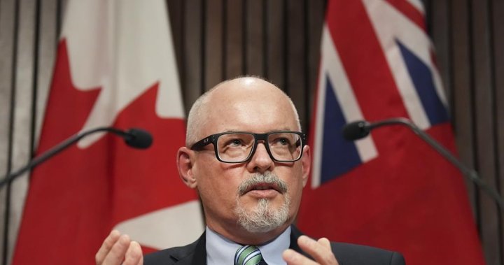 Върховният лекар на Онтарио призовава правителството на провинцията незабавно да