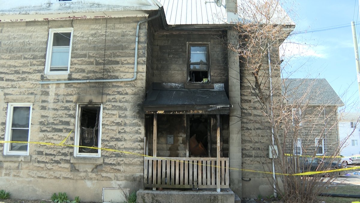 Two males are in critical condition following a house fire in Kingston early Thursday.
