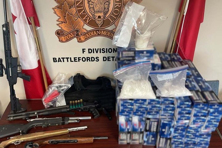 Battlefords RCMP Gang Task Force seizes meth, firearms during search