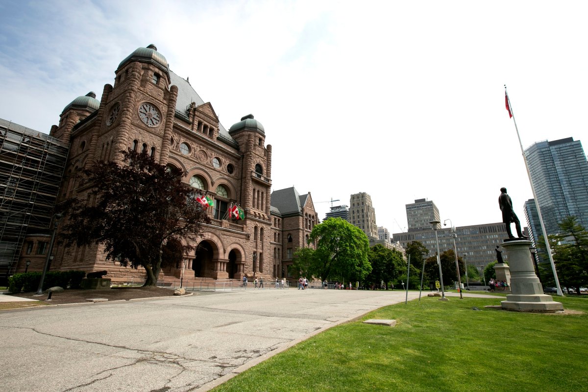 Exteriors of Queen's Park in Toronto, Ontario on May 31, 2018. Photo by .