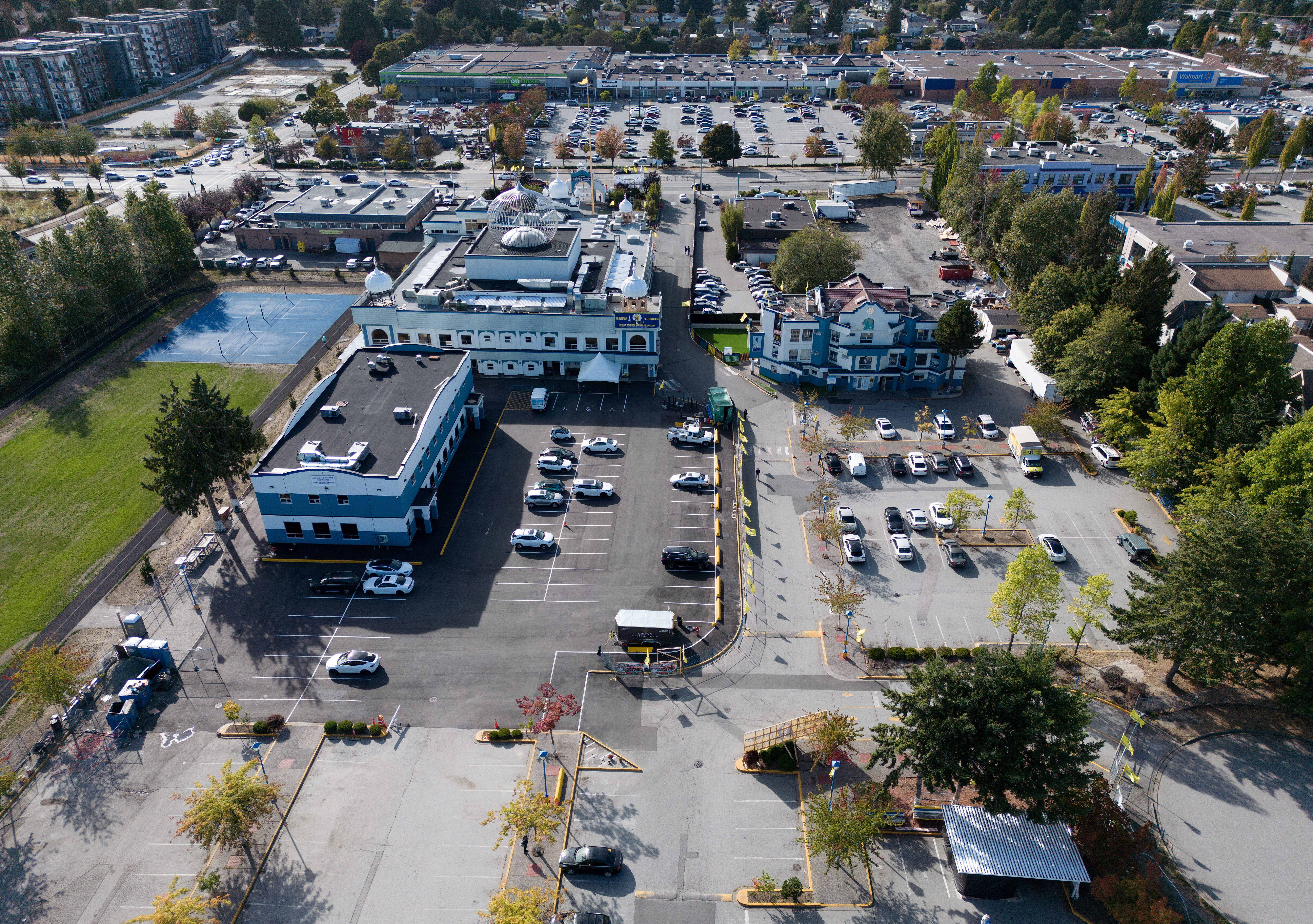 The Guru Nanak Sikh Gurdwara in Surrey, B.C., Sept. 18, 2023, where temple president Hardeep Singh Nijjar was gunned down. THE CANADIAN PRESS/Darryl Dyck