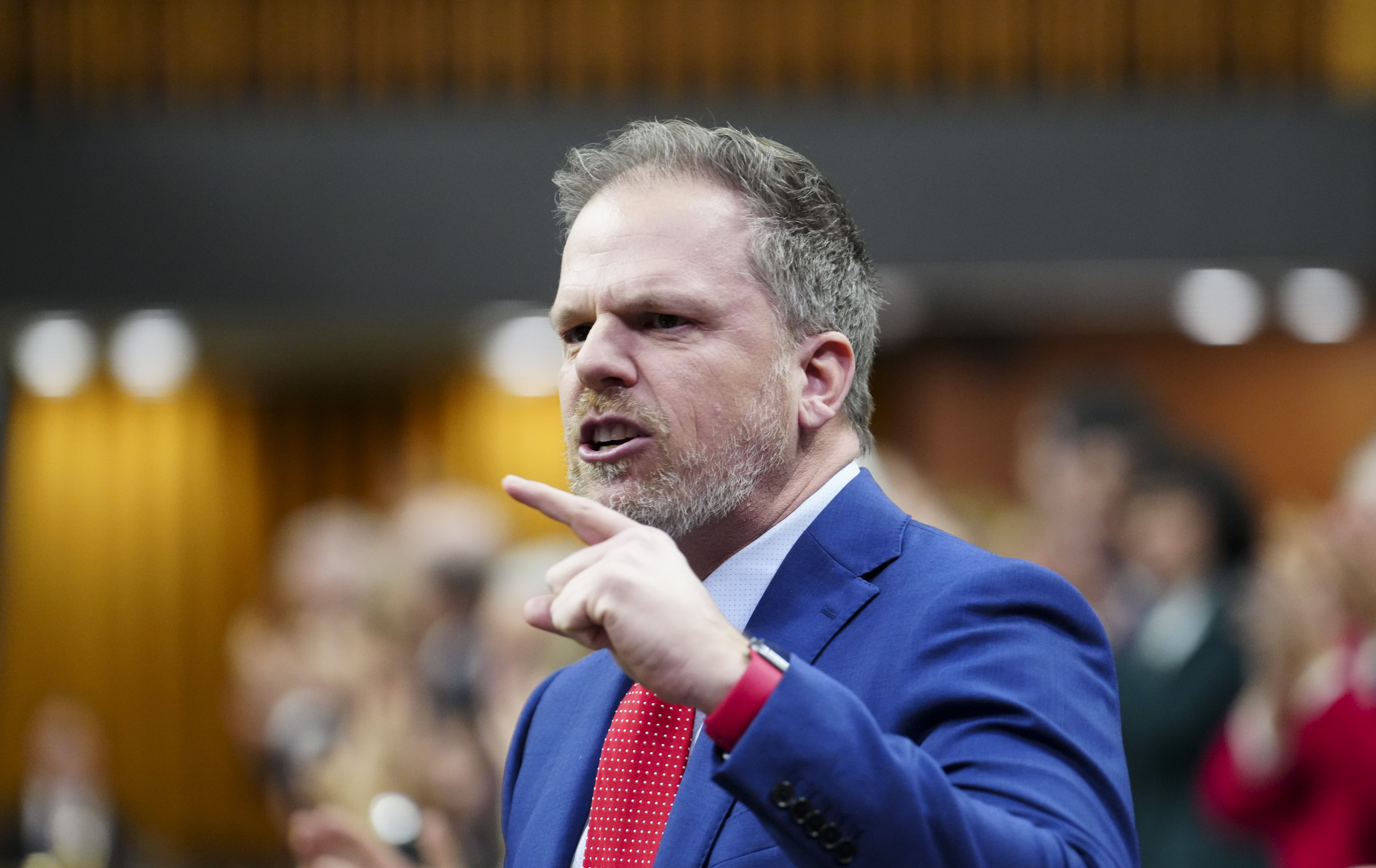 Minister of Health Mark Holland rises during question period in the House of Commons on Parliament Hill in Ottawa on Monday, Dec. 11, 2023.