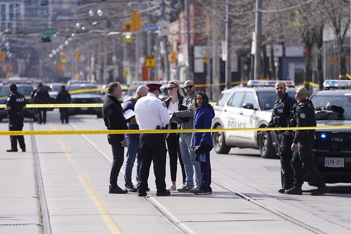 ‘Bullets flying everywhere’: Murder charges laid after triple shooting in Toronto