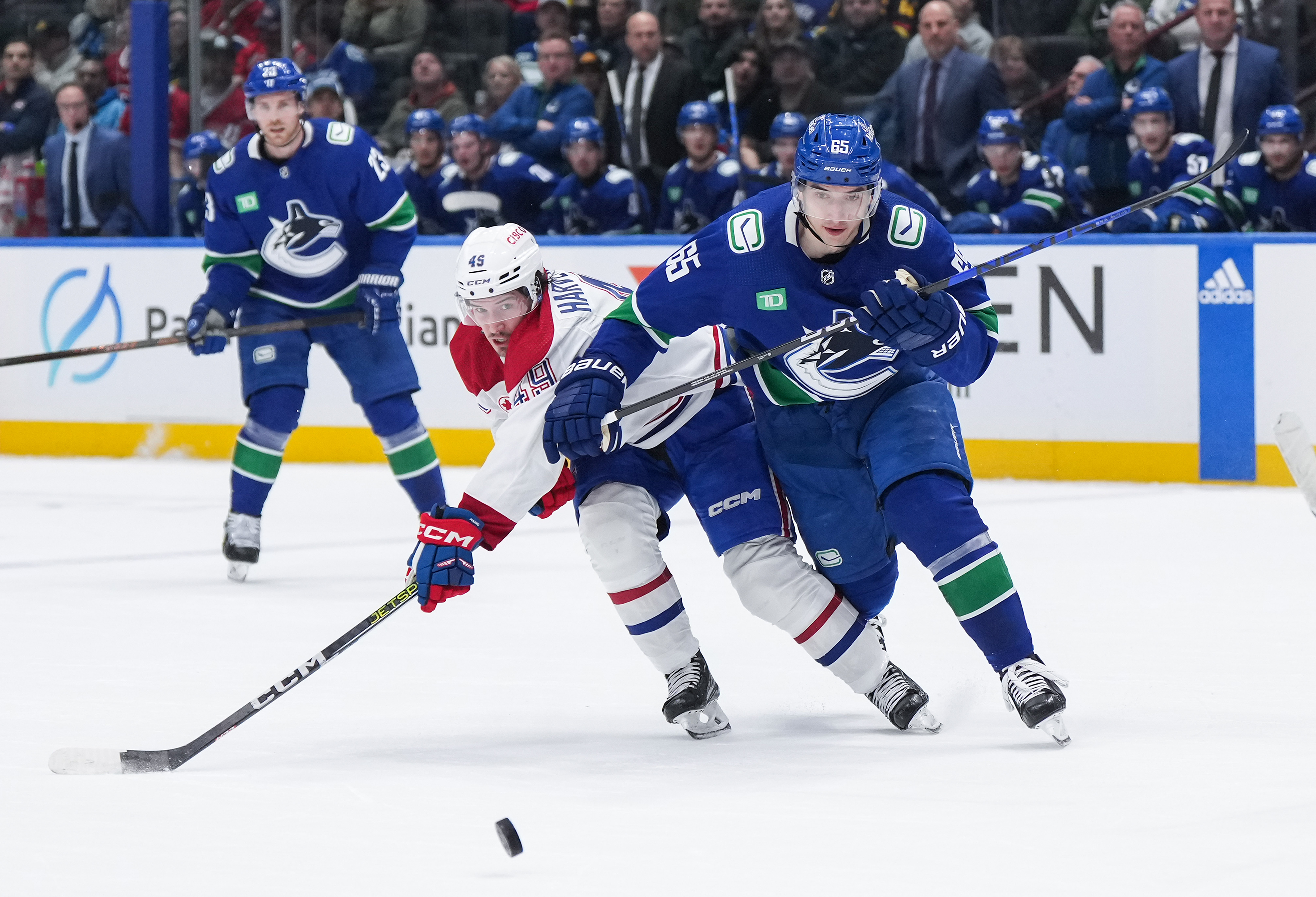 Ванкувър беше трета спирка от петте мача на Монреал Канадиенс