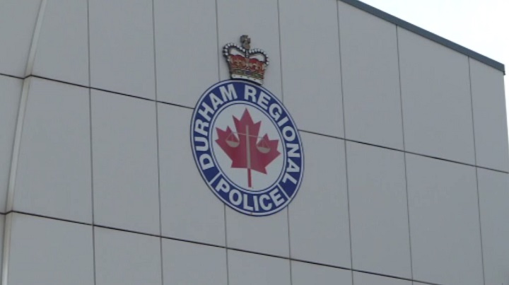 Police said no one inside the home was injured in the collision. The Durham Regional Police logo is seen in this file image.