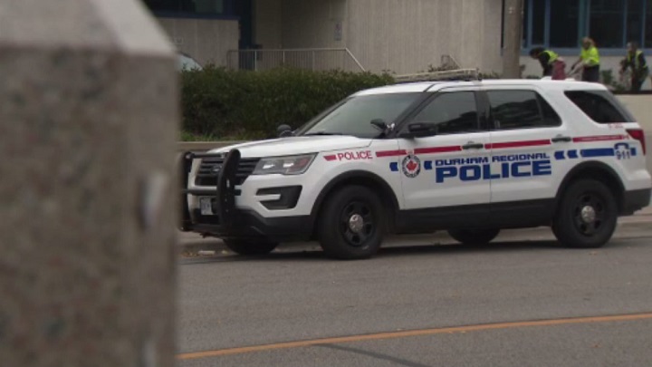 A Durham Regional Police cruiser is seen in this file image. A 79-year-old male has died after a collision in Whitby.