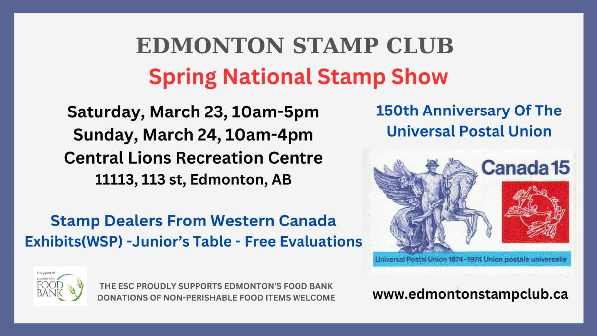 Edmonton Stamp Club 2024 Spring National Stamp Show - image