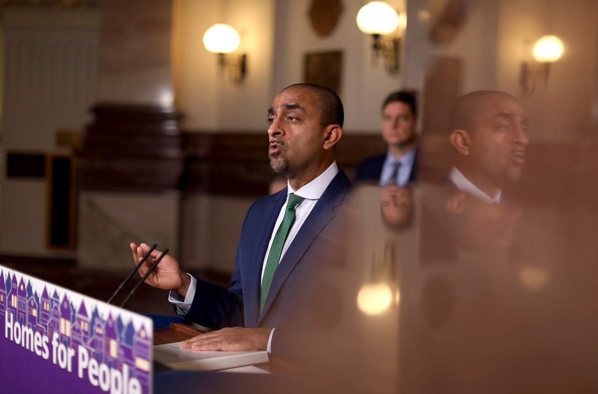 File photo of B.C. Minister of Housing Ravi Kahlon. The latest funding to flow through British Columbia's Community Housing Fund will add nearly 600 rental homes to communities in the Interior and northern B.C.