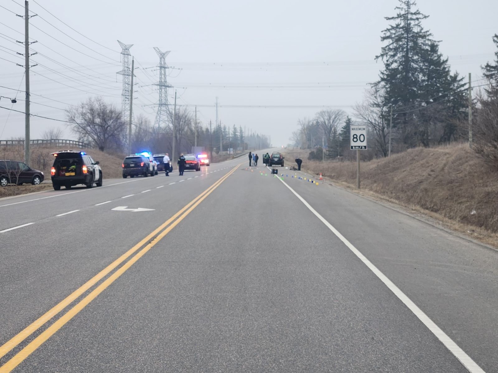 Провинциалната полиция на Онтарио съобщи че разследва фатален сблъсък в