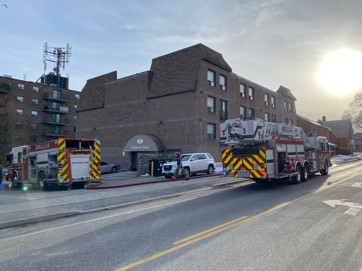 The Orillia Ontario Provincial Police (OPP) were dispatched to an address on Coldwater Rd. in the City of Orillia for a fire on the 4th floor of an apartment building on Sunday Mar. 24, 2024
