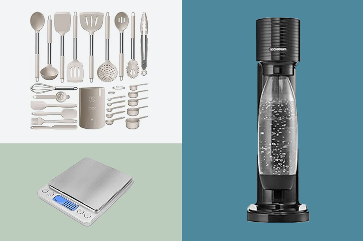 Item's on sale during Amazon's Big Spring Sale including soda stream, silicone utensil set and a small kitchen scale