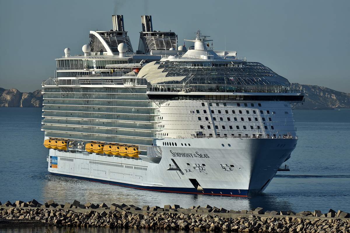 The Symphony of the Seas cruise ship.