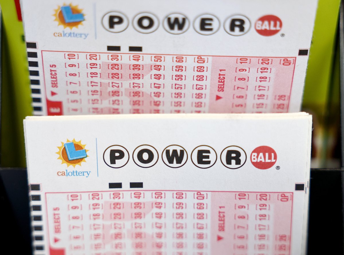 Stacks of Powerball tickets.