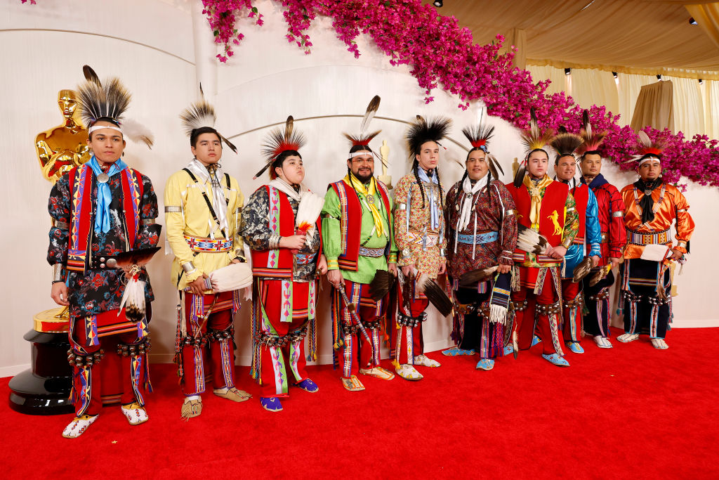 Osage Singers and Dancers attend the 96th Annual Academy Awards on March 10, 2024 in Hollywood, California.