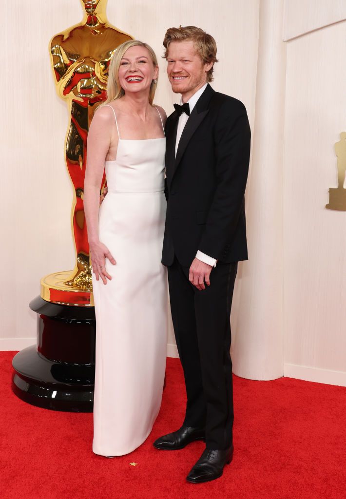 Kirsten Dunst and Jesse Plemons attends the 96th Annual Academy Awards on March 10, 2024 in Hollywood, California.
