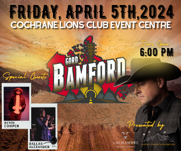 Gord Bamford in Cochrane, Supported by QR Calgary - GlobalNews Events