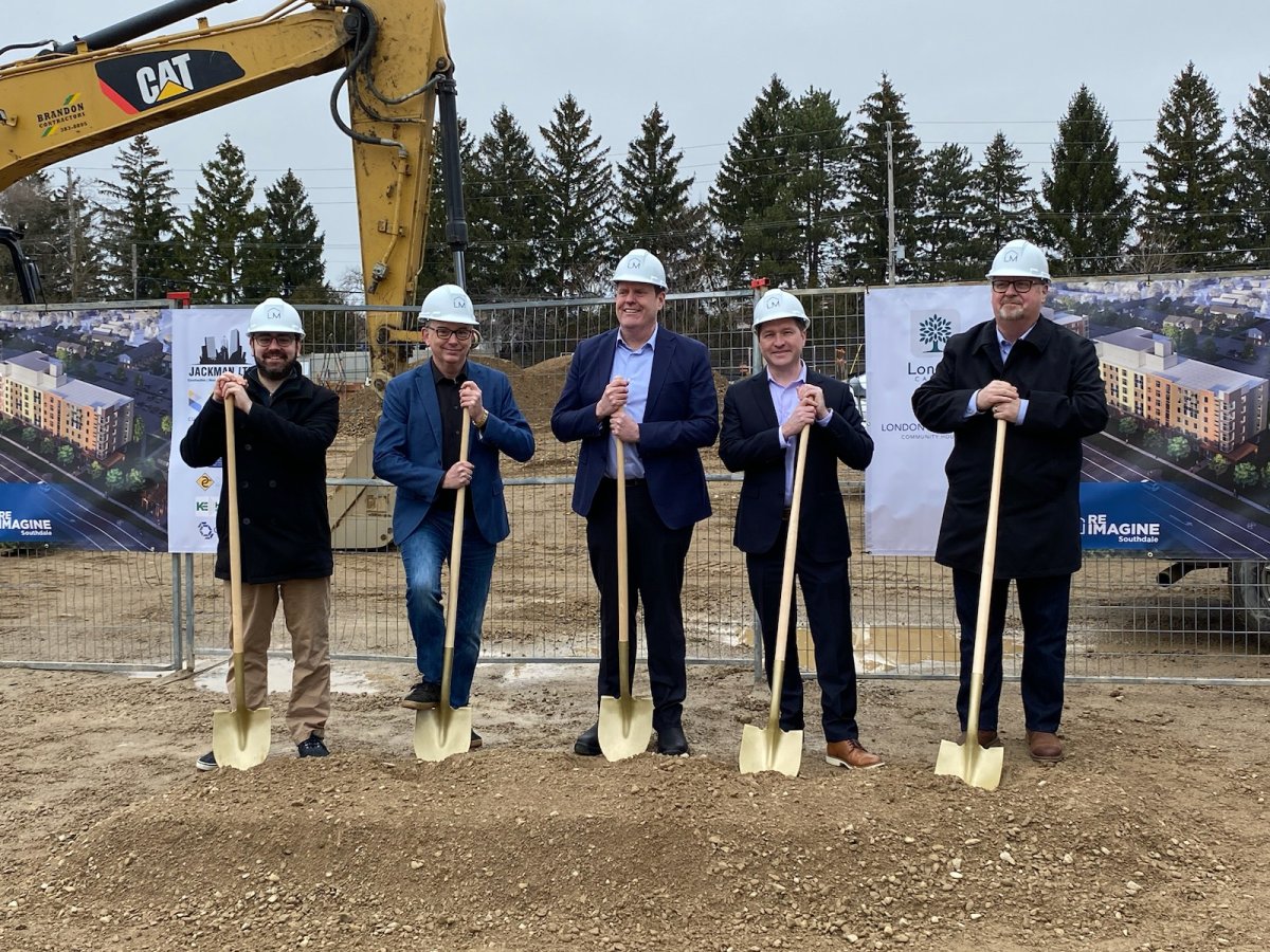 Officials from both the city and LMCH were present Wednesday, March 6, to break ground on phase one of Reimagine Southdale.