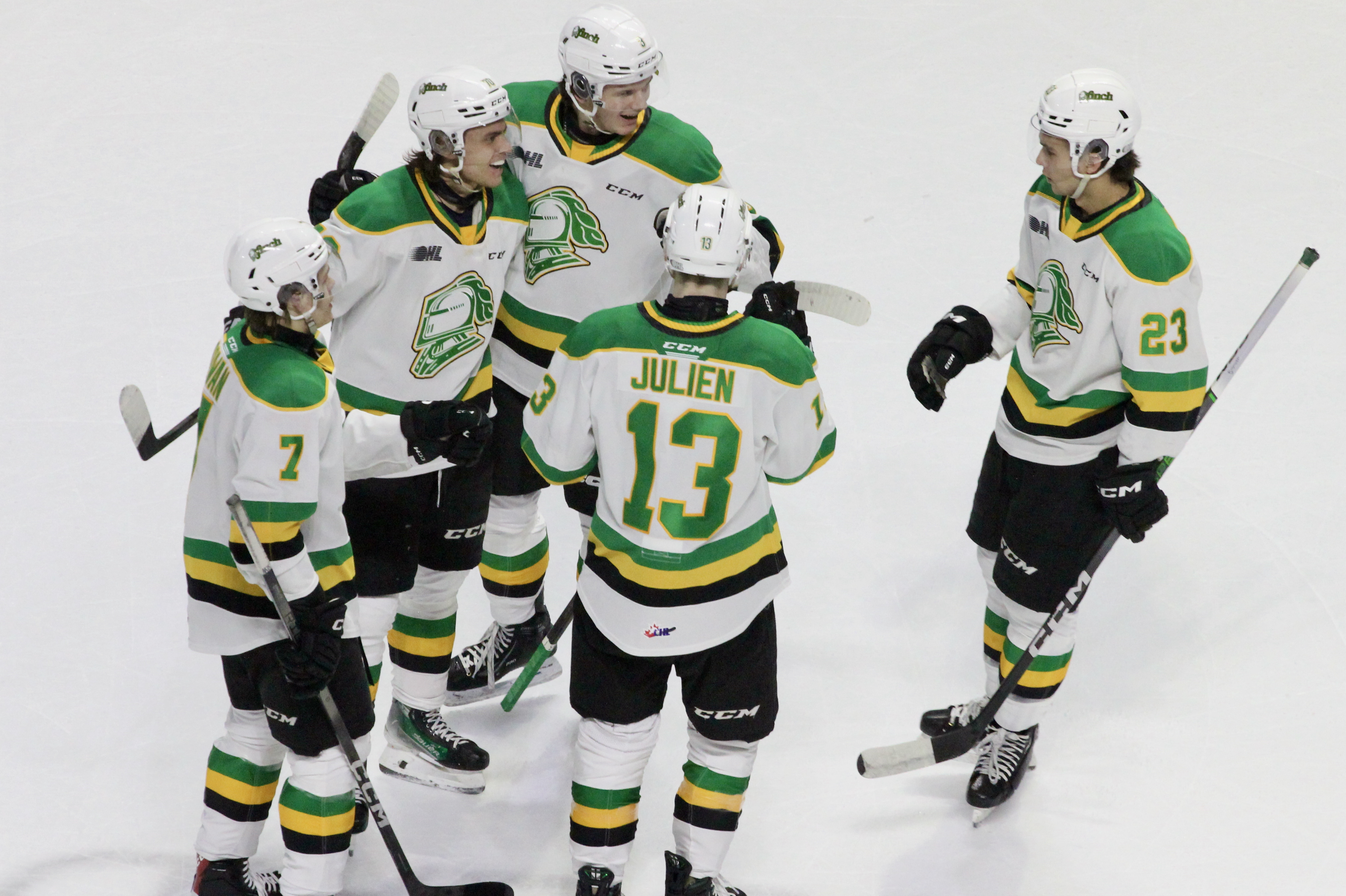 London Knights hit 100 points with 7-4 victory in Windsor on St
