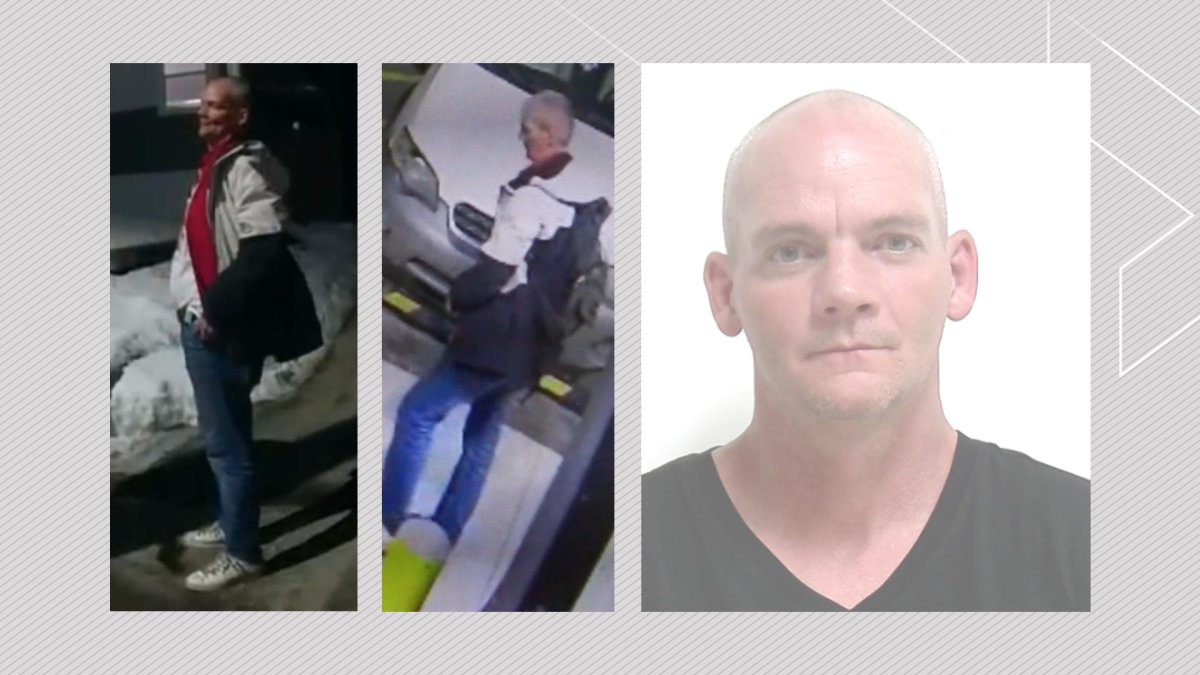 CCTV and police images of James Francis Pritchard.