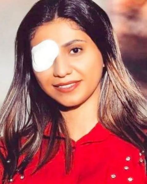 Kosar Eftekhari was a theatre actress in Iran who was shot in the eye during the October 2022 protests.