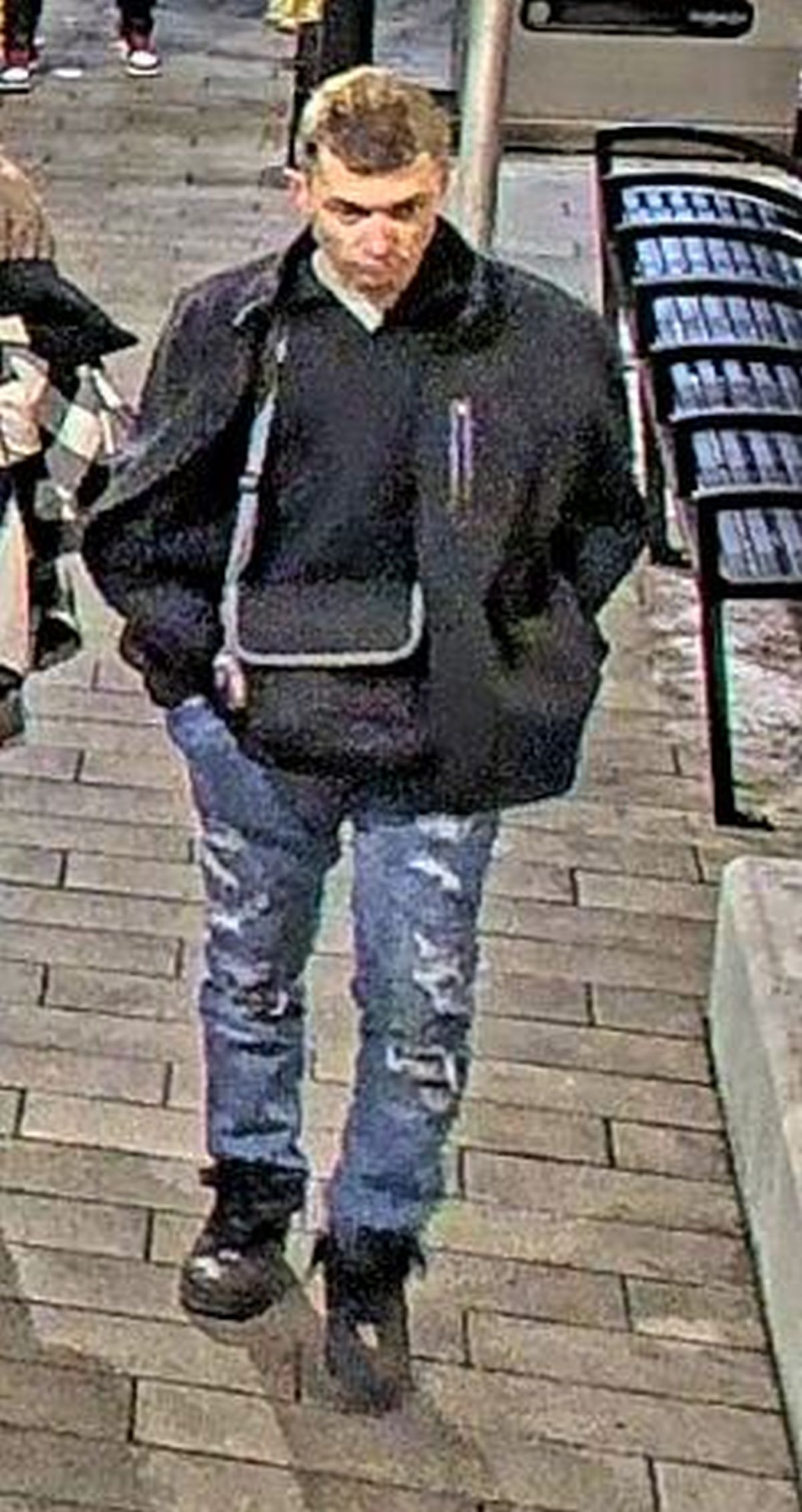 The second of six suspects wanted in connection with an assault on Edmonton's Churchill LRT platform on Feb. 24, 2024.