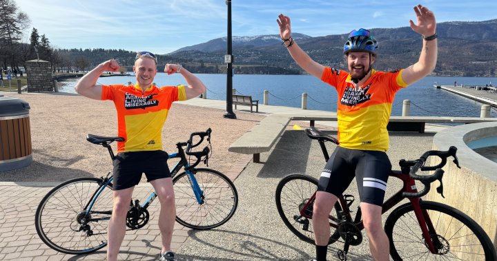 Двама жители на Келоуна ще карат колело из Канада в помощ на психичното здраве