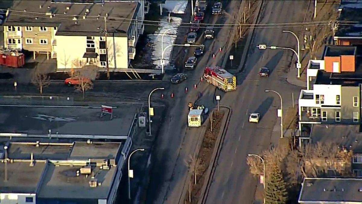 Edmonton police said officers were called to a collision in the area of 82nd Avenue and 97th Street at about 8:15 a.m. on Monday. A pedestrian was taken to hospital with serious injuries after being hit by a vehicle that then left the scene.