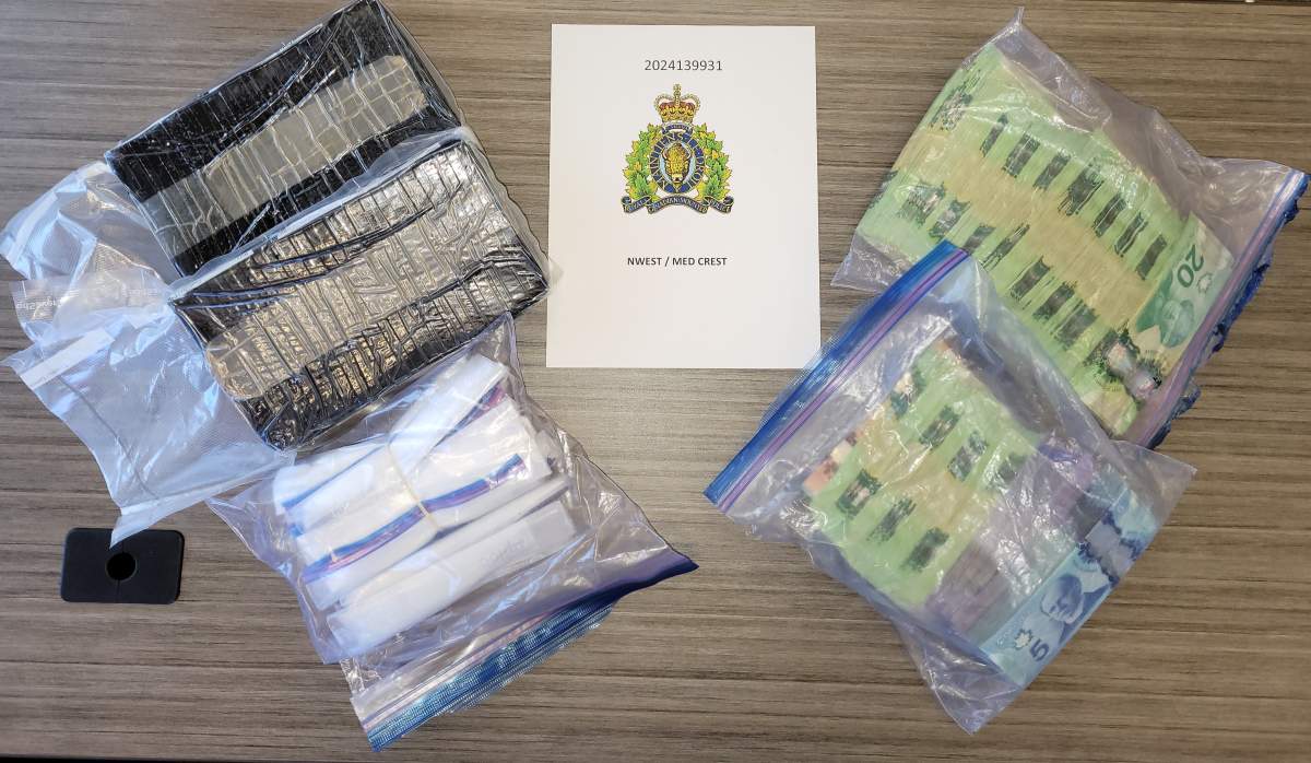 Contraband seized by Manitoba RCMP.