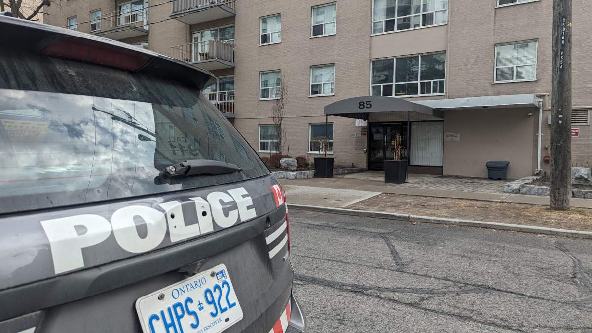 Emergency crews were called to the area of Cosburne and Pape avenues just after 12:30 p.m. after a man in his 50s was stabbed.