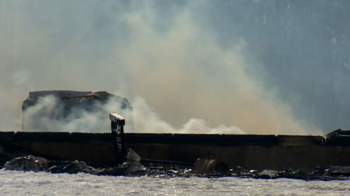 Calgary house destroyed by fire on a SE acreage.