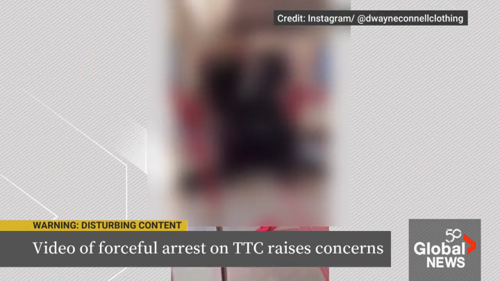 Video of forceful arrest by Toronto police officers on TTC raises concerns