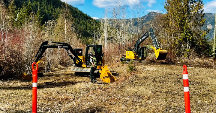 Годишно строителство в ход на Shuswap North Okanagan Rail Trail