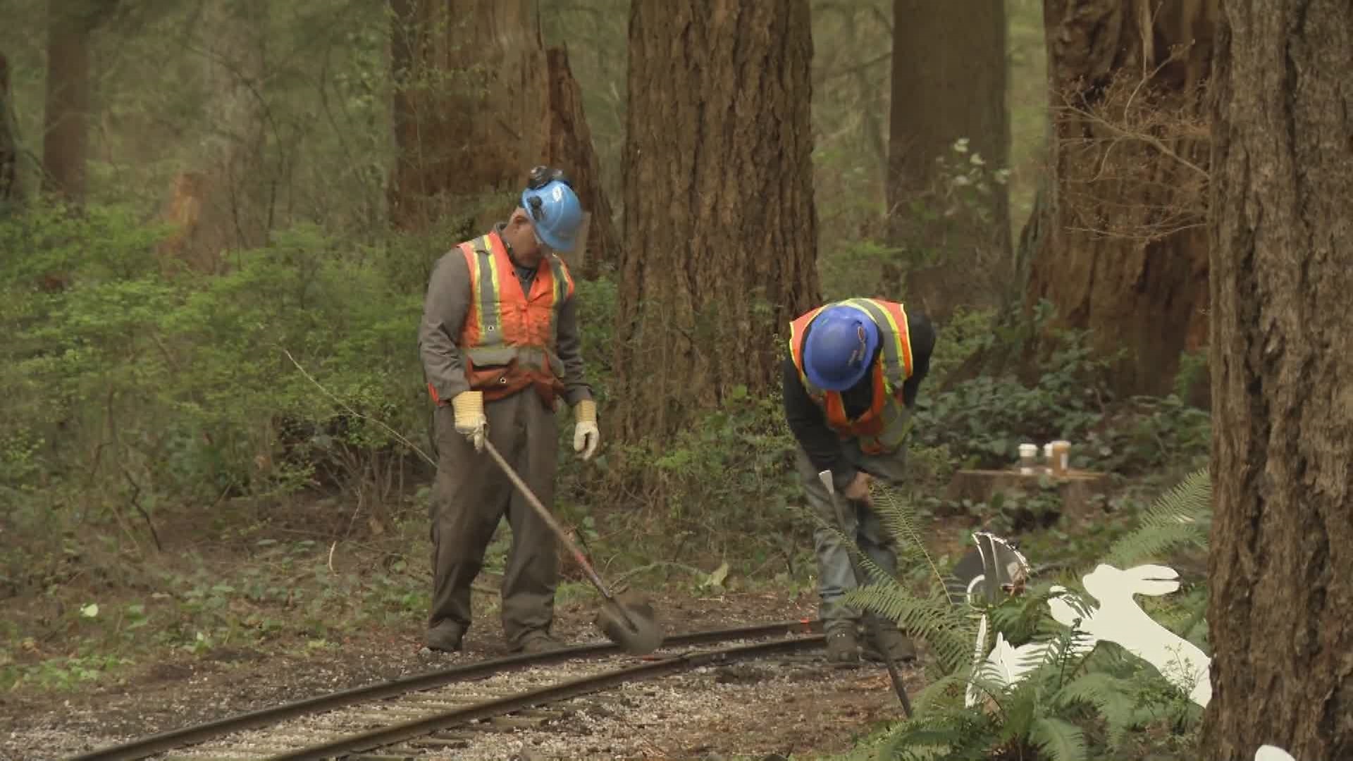 Stanley Park Easter train halted due to track damage