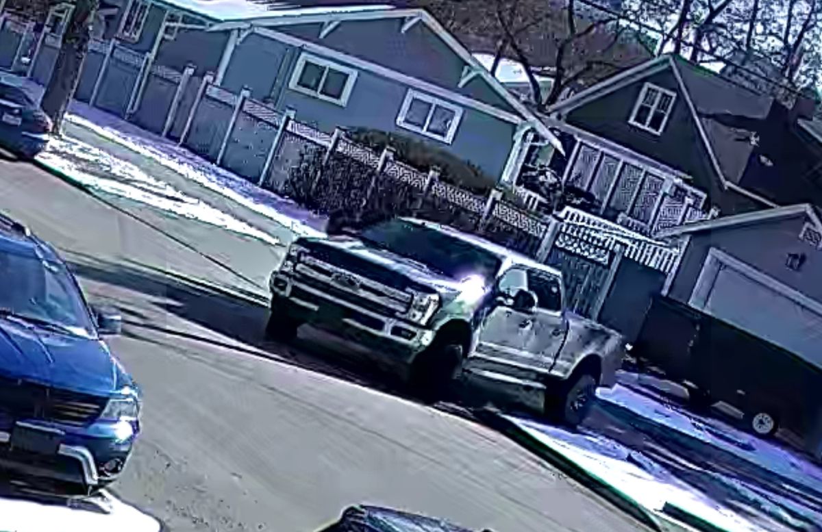 "A black pickup truck, believed to be a four-door 2015 (Ford) F-250, was observed leaving the scene," police said about a March 24, 2024 shooting in the area of 124th Street and 110th Avenue in Edmonton.