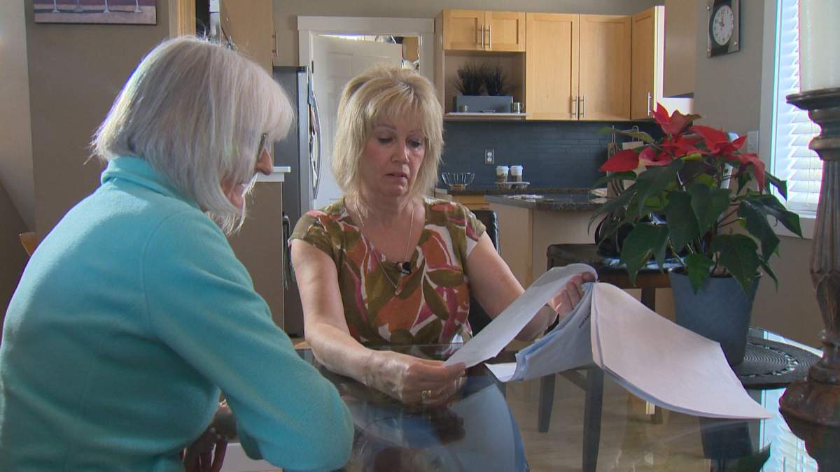 Pat with friend Sandra